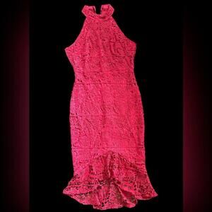 Brand Unknown | Women’s Burgundy Racer Back Hi Low Dress | Size M | NWOT | 0708